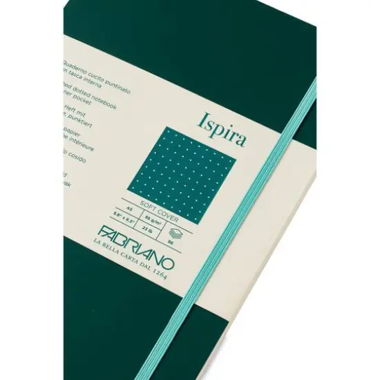 Fabriano&reg; Ispira Dotted A5 Soft-Cover Notebook Green {6}