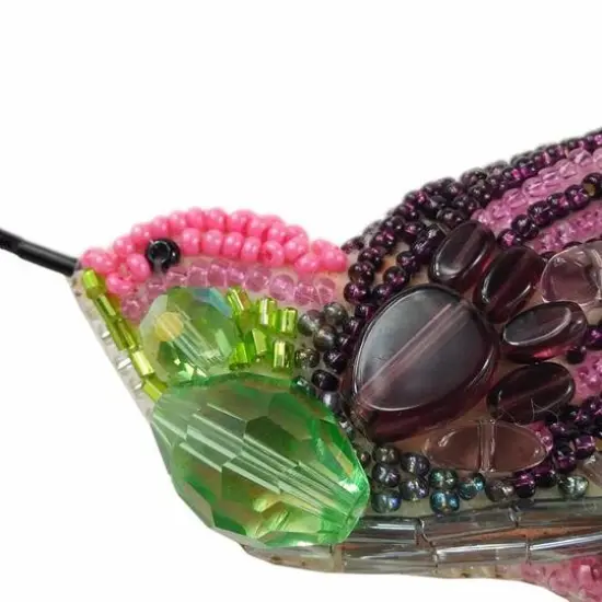 Crystal Art Beadwork Kit For Creating Brooch Fly Bird {4}