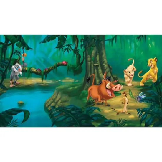 RoomMates Lion King Chair Rail Prepasted Mural  {1}