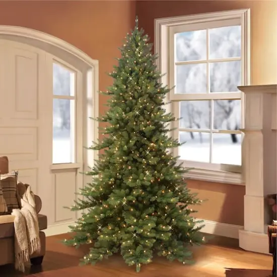 9ft. Pre-Lit Royal Majestic Fraser Fir Artificial Christmas Tree, Clear Lights {4}