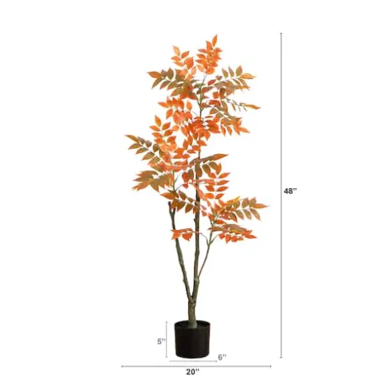 4ft. Autumn Sumac Artificial Fall Tree  {5}