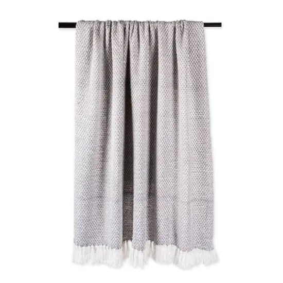 DII&reg; Gray Woven Throw {5}