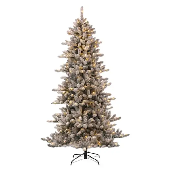 7.5ft. Pre-Lit Fir Artificial Christmas Tree, Warm White LED Lights {1}