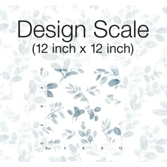 RoomMates Blue Dancing Leaves Peel & Stick Wallpaper {7}