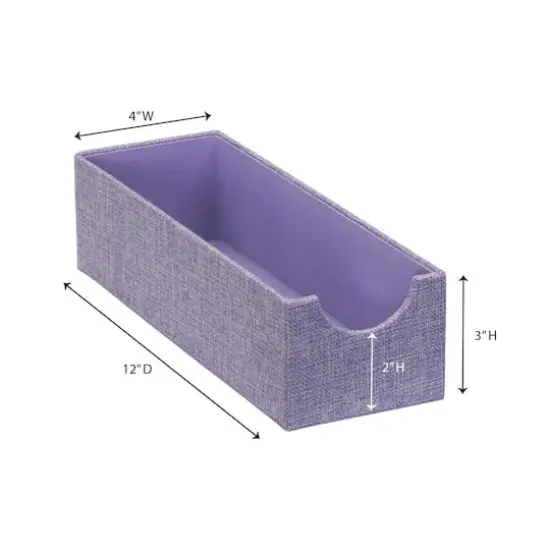 Household Essentials Narrow Drawer Organizers, 2ct. Purple {5}