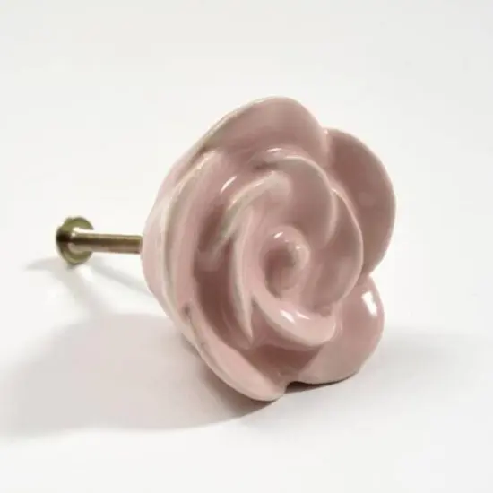 Dritz&reg; Home Pale Pink Ceramic Flower Knob, 6ct. {4}