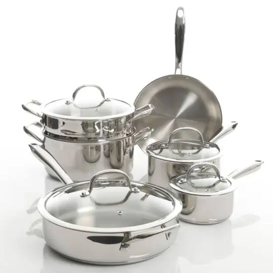 Kenmore&reg; Elite Devon 10-Piece Heavy Gauge Stainless Steel Cookware Set {6}