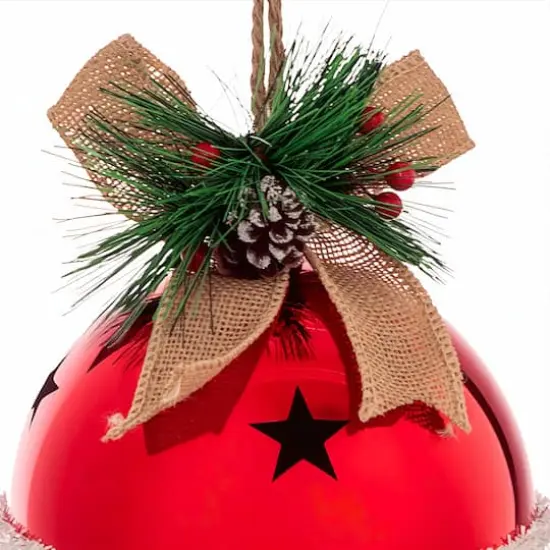 7.5" Jumbo Red Bell with Pinecone & Berries by Ashland&reg; {3}