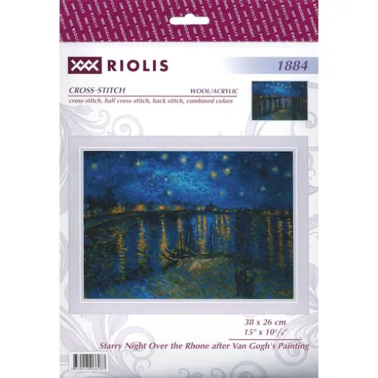RIOLIS Starry Night Over Rhone Cross Stitch Kit {1}