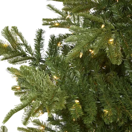 9ft. Pre-Lit Layered Washington Spruce Artificial Christmas Tree, Clear Lights {4}