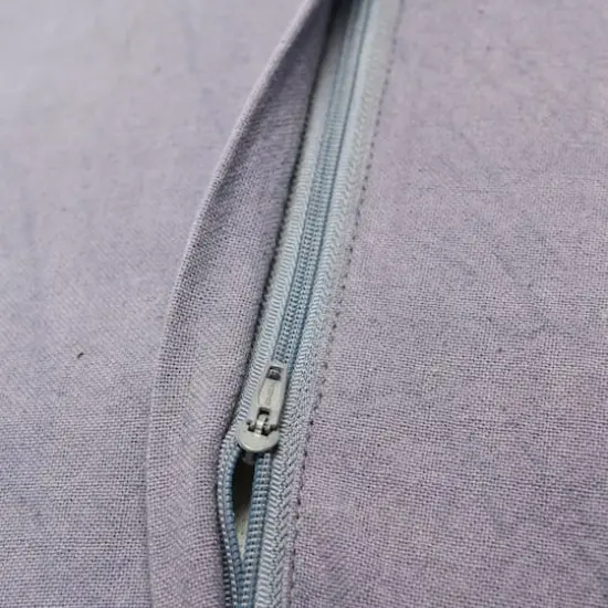 Hello Honey&reg; 20'' Blue Square Quilted Velvet Pillow Cover {4}