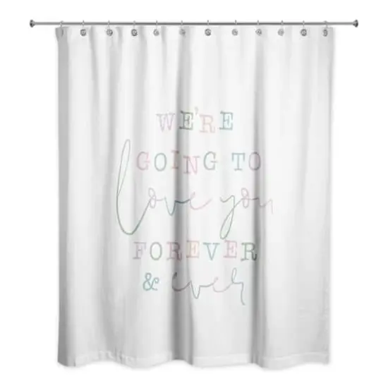 Love You Forever 71" x 74" Shower Curtain {3}