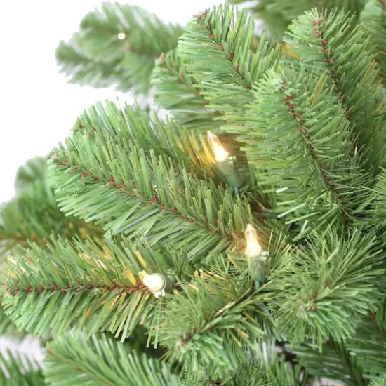 7.5ft. Pre-Lit Vermont Spruce Artificial Christmas Tree, Clear Lights {4}