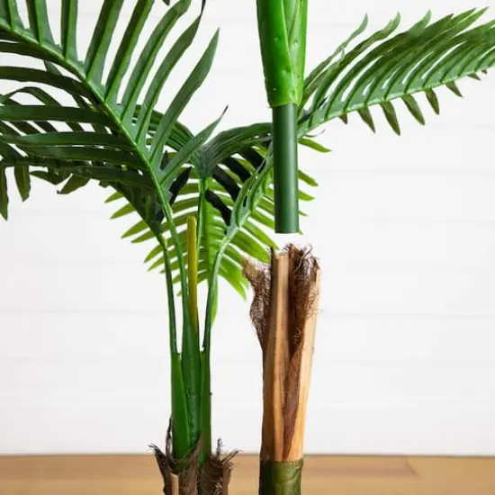 4ft. UV Resistant Artificial Double Robellini Palm Tree (Indoor/Outdoor) {8}