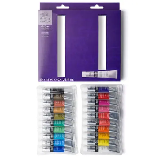 Winsor & Newton&trade; Artisan Water Mixable Oil Colour&trade; 20 Color Paint Set {1}