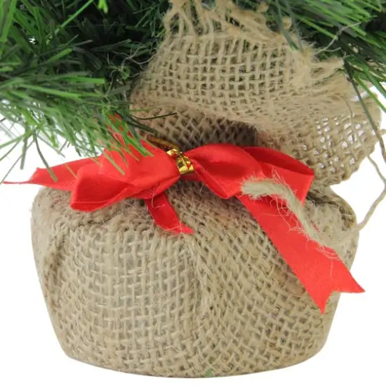2ft. Unlit Balsam Pine Artificial Christmas Tree in Burlap Base {5}