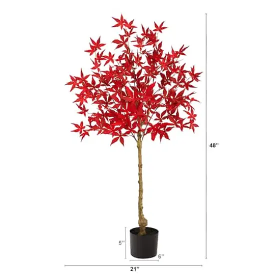 4ft. Autumn Maple Artificial Fall Tree {3}