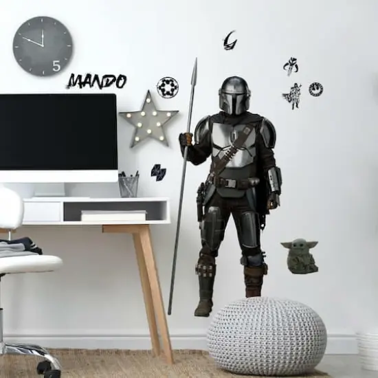 RoomMates Star Wars The Mandalorian In Beskar Peel & Stick Giant Wall Decal {3}