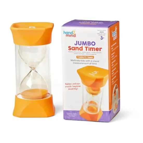 hand2mind&reg; Jumbo 5-Minute Sand Timer {1}