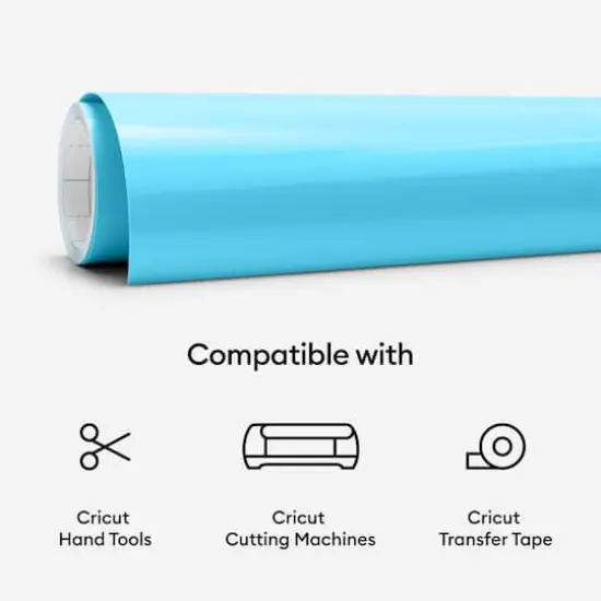 Cricut&reg; Permanent Cold-Activated Color-Changing Vinyl Turquoise {8}