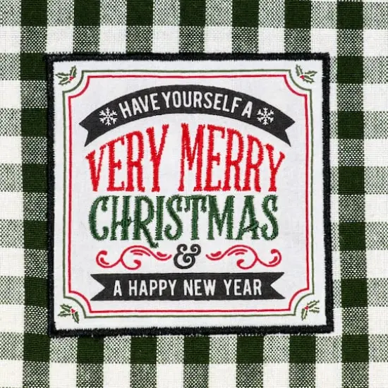 DII&reg; Christmas Tree Farm Embellished Dishtowels Set {6}