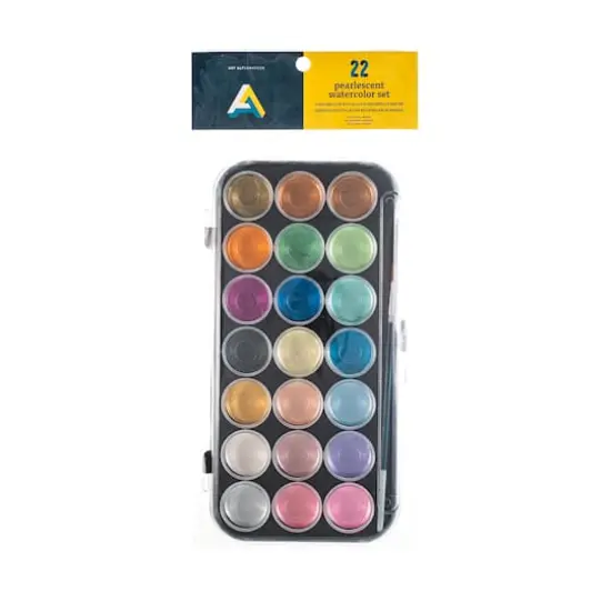Art Alternatives 20-Color Pearlescent Watercolor Pan Set {3}