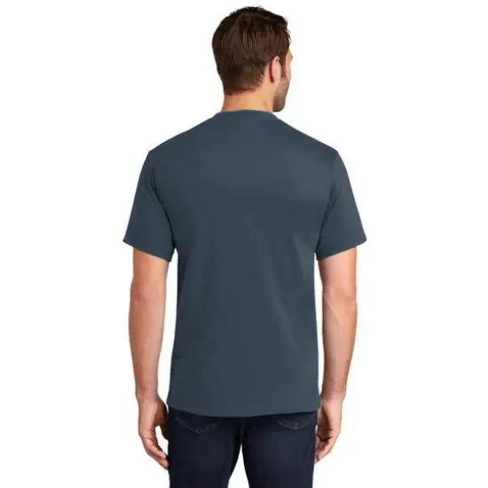 Port & Company&reg; Tall Essential T-Shirt Steel Blue {4}