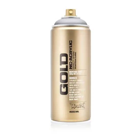Montana&trade; Gold Acrylic Professional Spray Paint M1100 Silver Matte {5}