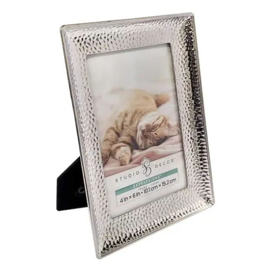 Expressions&trade; Silver Hammered Metal Frame by Studio D&eacute;cor&reg; {6}