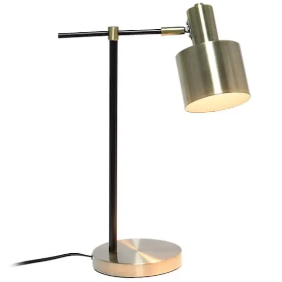 Lalia Home Mid Century Modern Metal Table Lamp Antique Brass {5}
