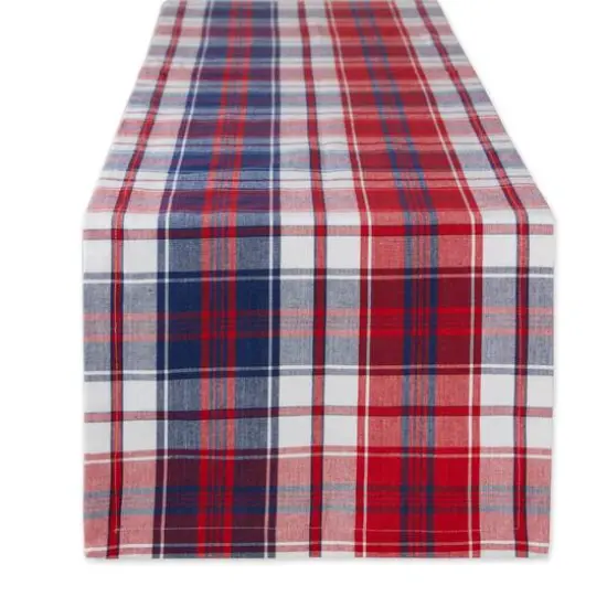 DII&reg; 72" Americana Plaid Table Runner {1}