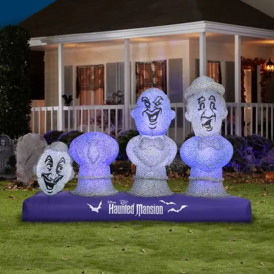5.5ft. Airblown&reg; Inflatable Haunted Mansion Scene with Music and Synchronized Light Show {6}