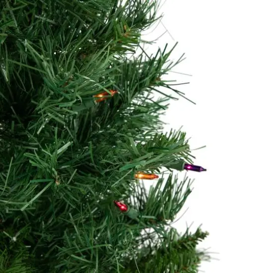 2ft. Pre-Lit Royal Pine Artificial Christmas Tree, Multicolor Lights {3}