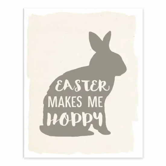 Easter Makes Me Hoppy Easel Back 8" x 10" Tabletop Canvas {1}