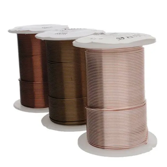The Beadsmith&reg; Wire Elements&trade; 28 Gauge Tarnish Resistant Medium Temper Antique Copper, Vintage Bronze & Rose Gold Wire, 12ct. {3}