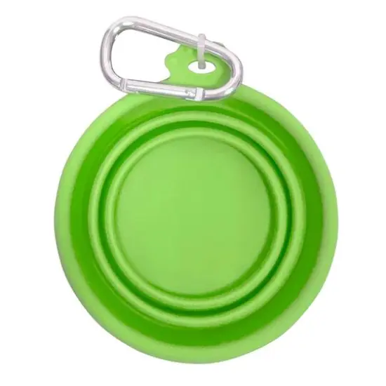 FFD PET Silicone Travel Bowl for Dogs & Cats Lime Green {4}