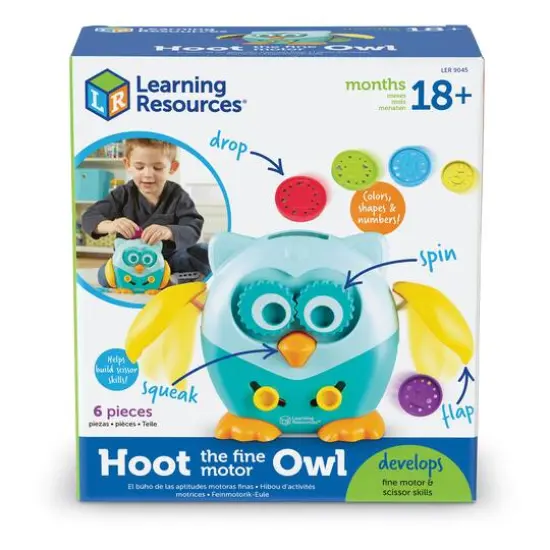 Learning Resources Hoot the Fine Motor Owl {8}