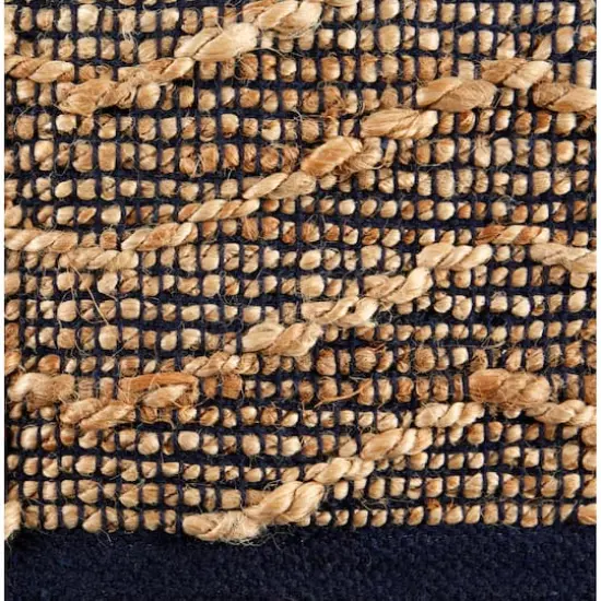 DII&reg; French Blue with Natural Jute Chevron Hand-Loomed Rug, 2ft. x 3ft. {5}