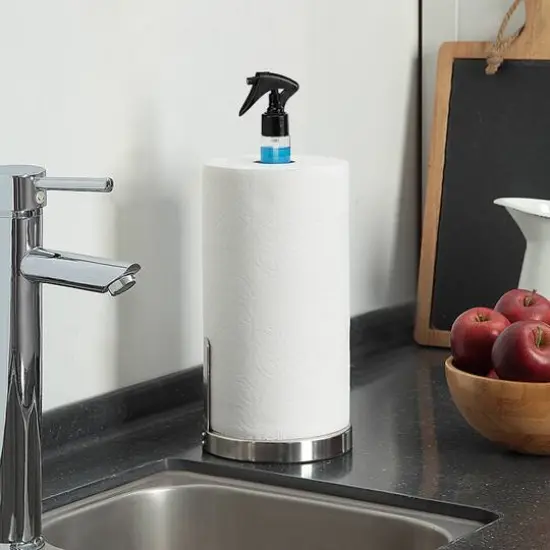 SunnyPoint Paper Towel Holder With Spray Head Satin Nickel {3}
