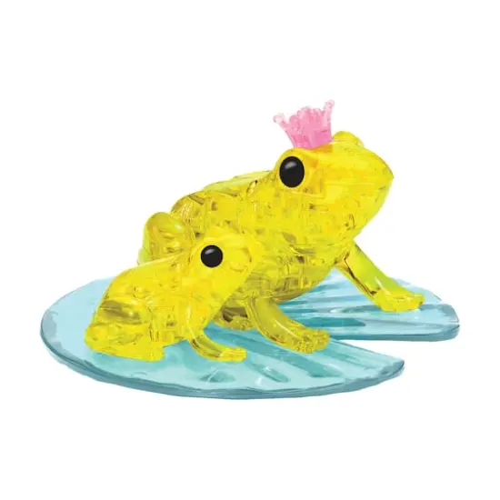 3D Crystal Puzzle - Frog (Yellow): 43 Pcs {1}