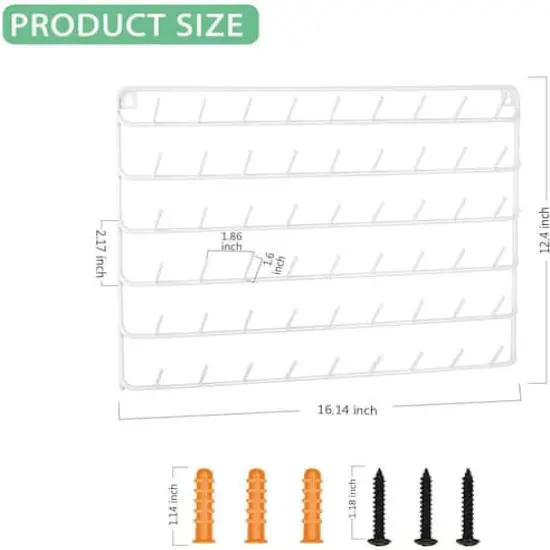 NEX&trade; White 54-Spool Metal Thread Rack, 2ct. {3}