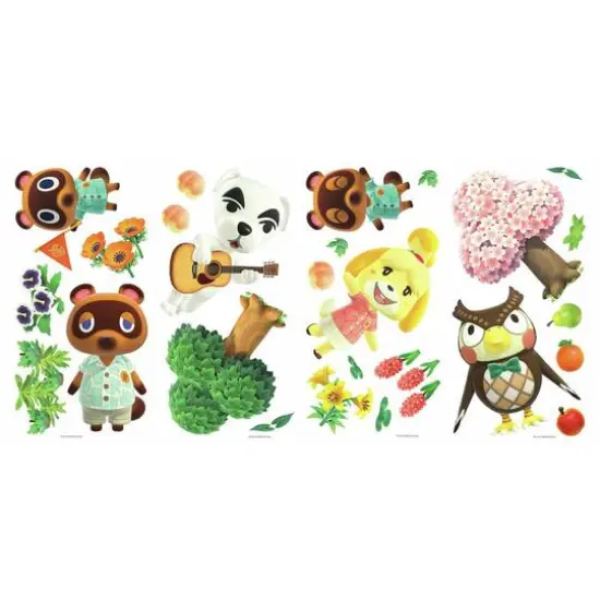 RoomMates Animal Crossing Peel & Stick Wall Decals {1}