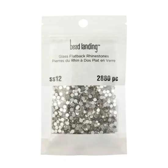 SS12 Glass Flatback Rhinestones by Bead Landing&trade; Crystal {4}