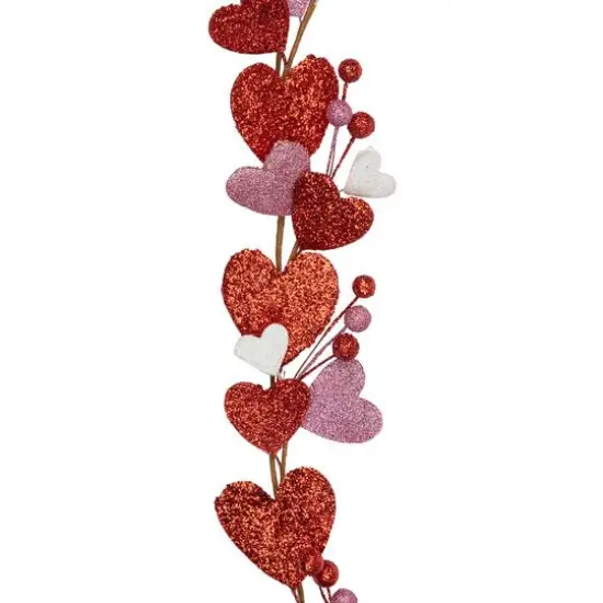 6ft. Red & Pink Hearts Valentine's Day Garland {5}