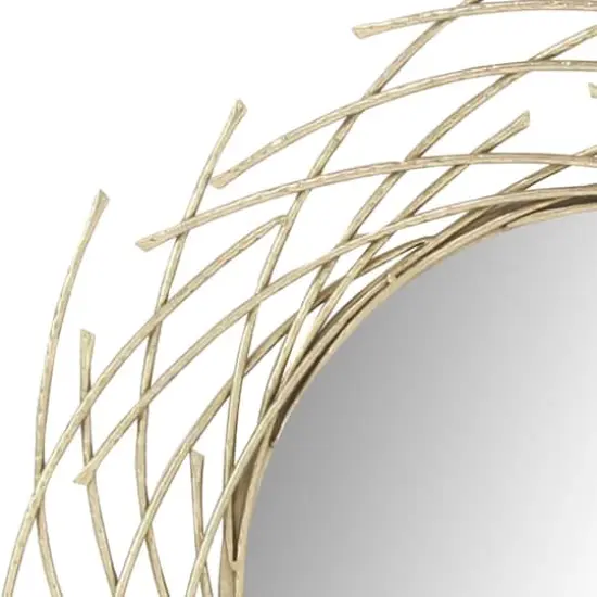 CosmoLiving by Cosmopolitan 39" Gold Glam Metal Wall Mirror {4}