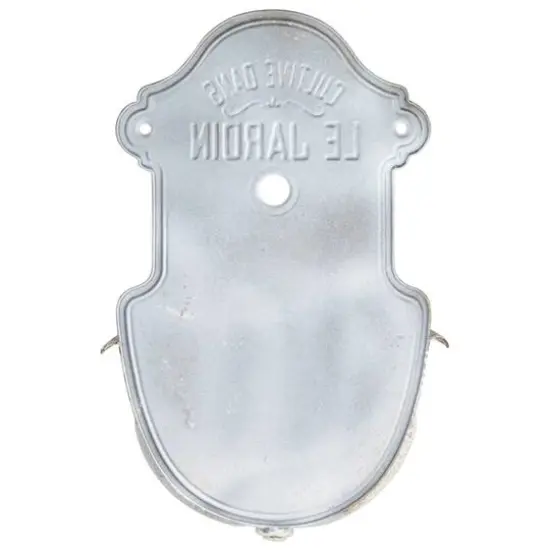 Hello Honey&reg; 28.5" White Distressed Finish Metal Wall-Mounted Planter {7}