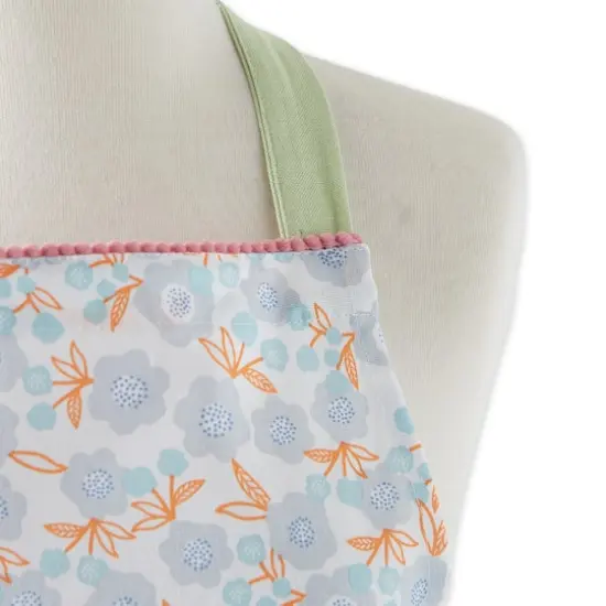 Blue Blossom Printed Apron {4}