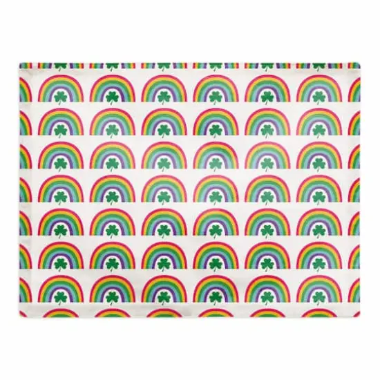 Lucky Rainbow 18" x 14" Poly Twill Placemat {1}