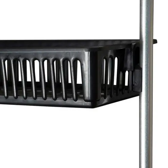 Household Essentials Over the Door Storage Rack Black {10}