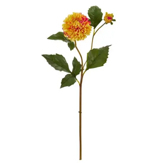 19" Dahlia Stem, 6ct. Gold and Yellow {1}